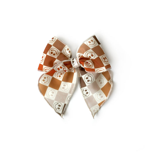 Fall Smiley Checkered - Medium Fairytale