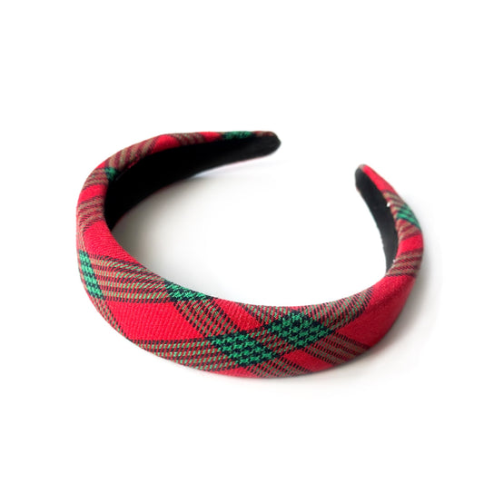 Holly Plaid - Simple Headband
