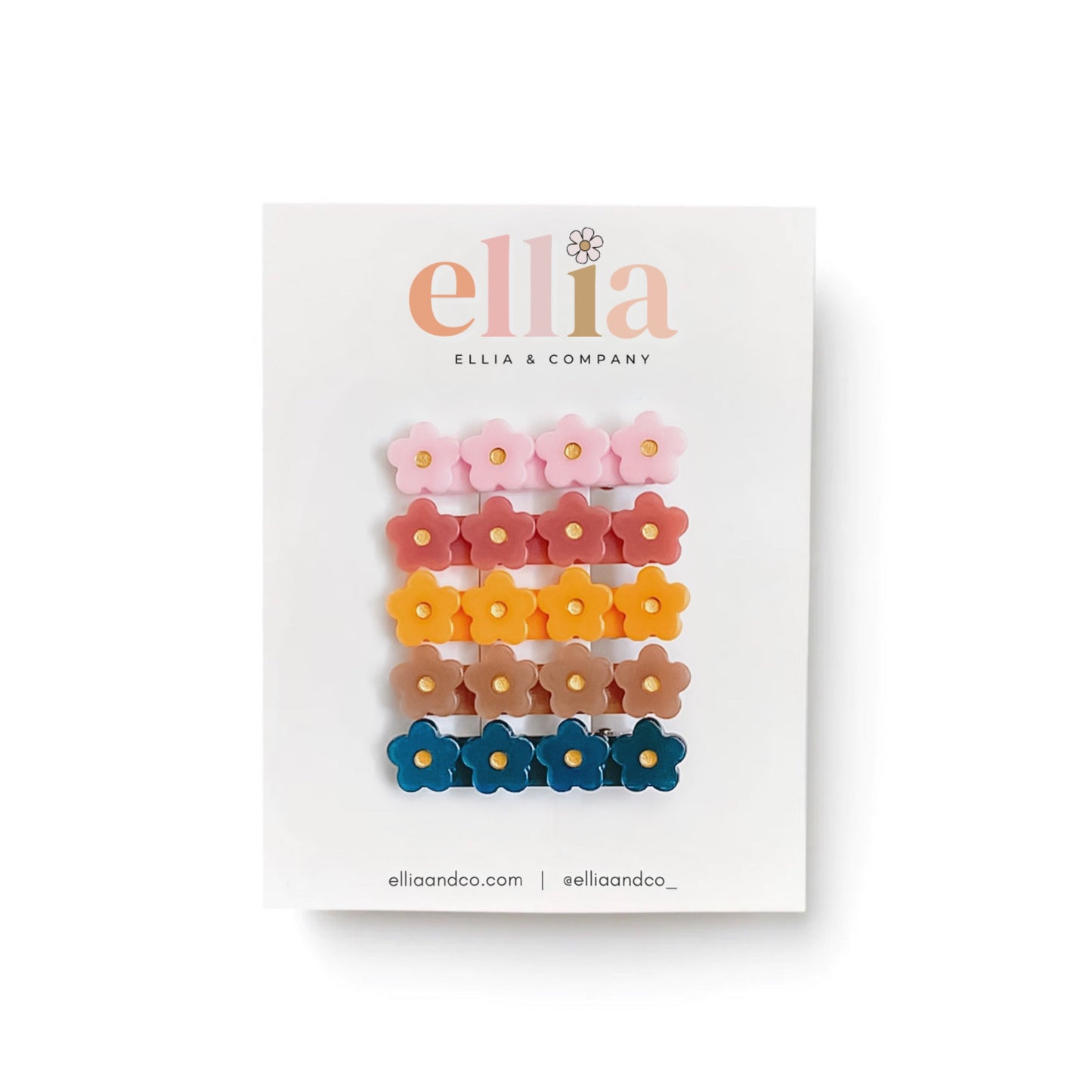 Fall Flowers - Bar Clip Set