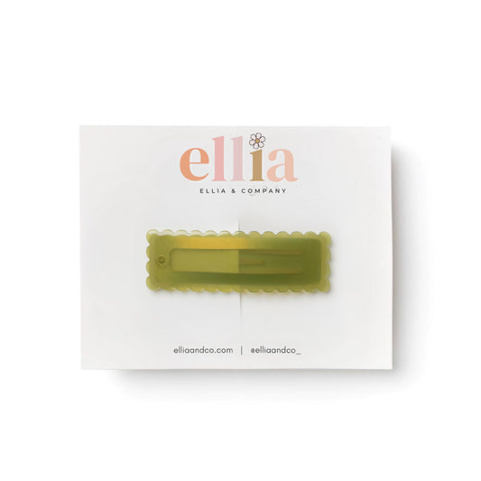 Fern - Scalloped Snap Clip