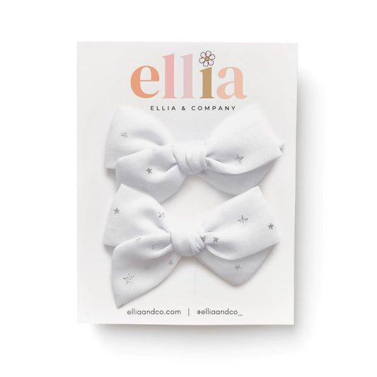 Starlight White - Mini Twirl Piggie Clips