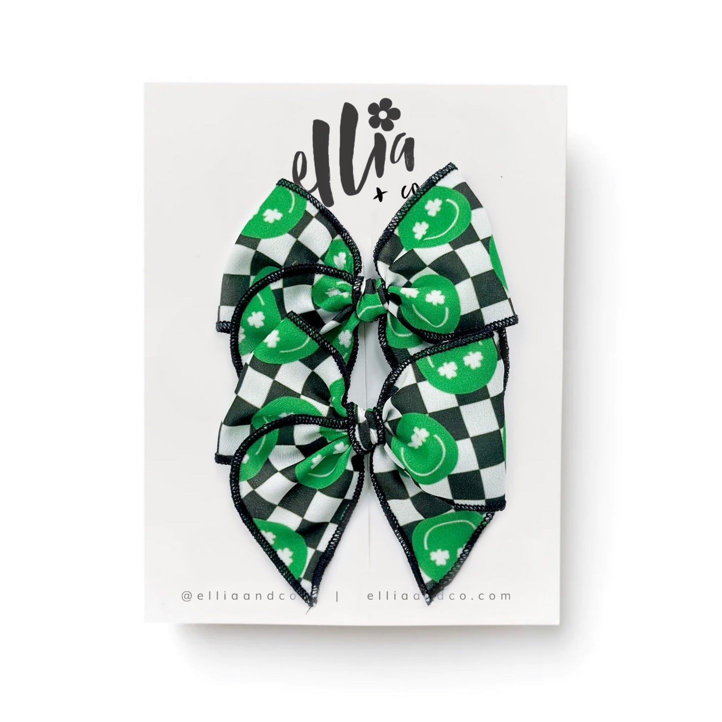 Shamrock Smileys - Mini Fairytale Piggie Clips