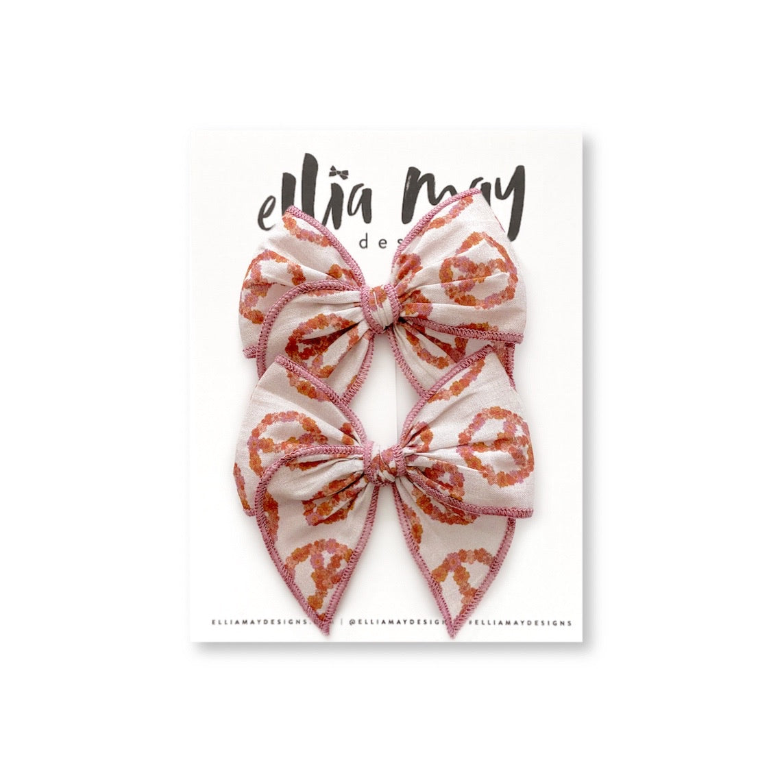 Peach Out - Mini Fairytale Piggie Clips