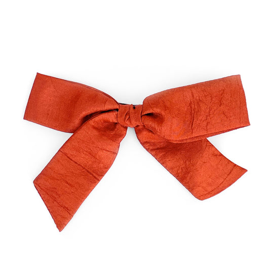 Rust Silk - Oversized Knot