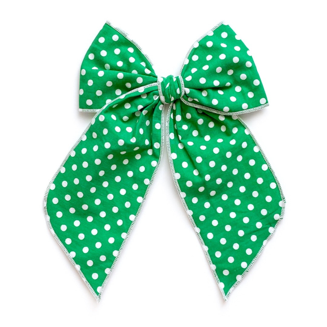 Kelly Green Polka Dot - Oversized Fairytale