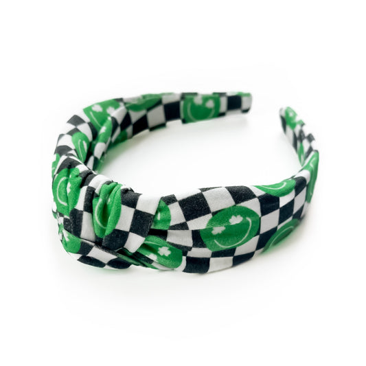 Shamrock Smileys - Knot Headband