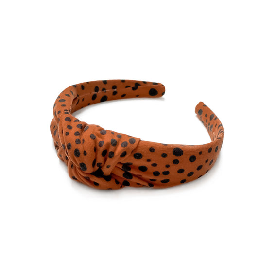 Rust Spotted - Knot Headband