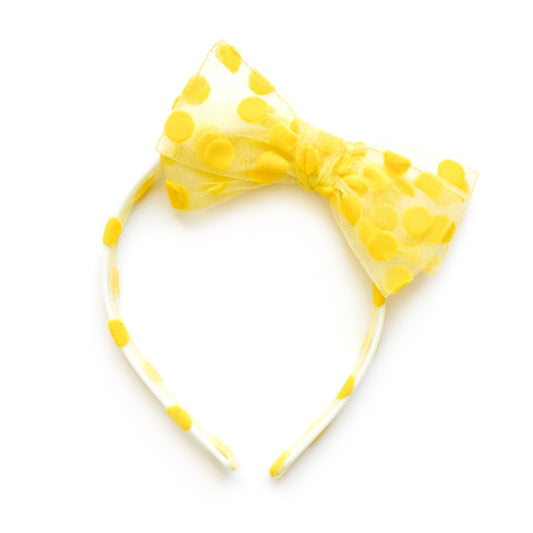 Chickadee Tulle Dot - Big Girl Headband
