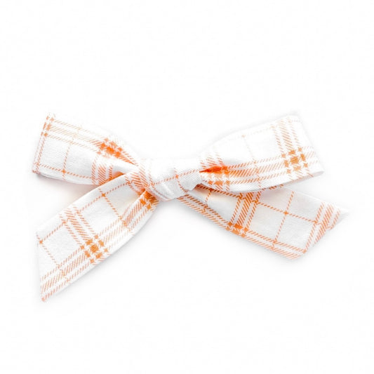 Orange Plaid - Oversized Knot