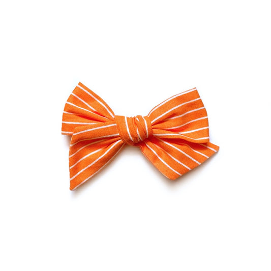 Pumpkin & White Stripe - Mini Twirl