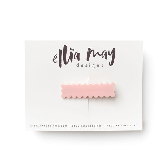 Crepe - Scalloped Bar Clip