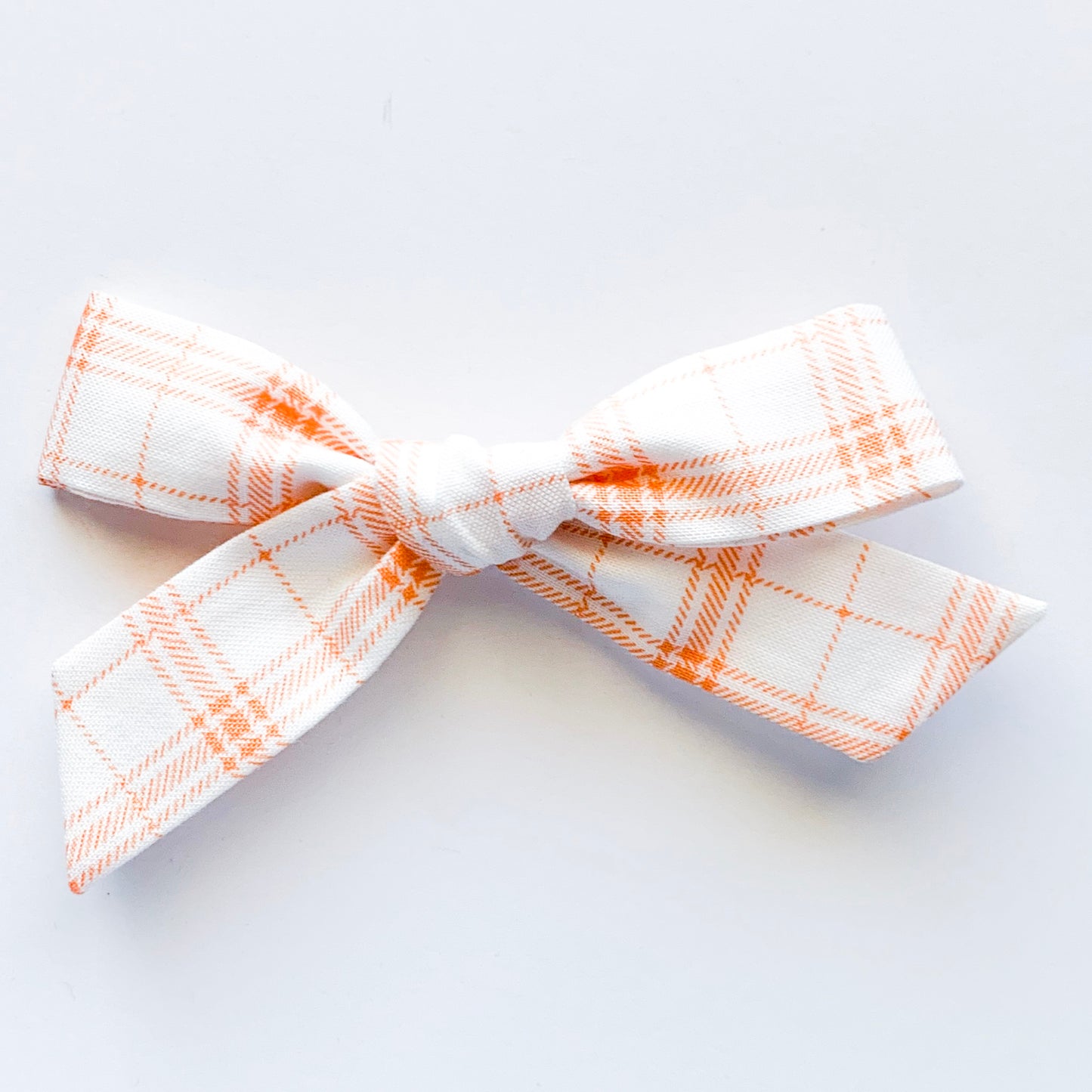 Orange Plaid - Oversized Knot