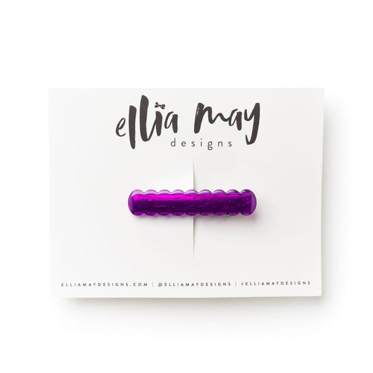 Jasmine - Scalloped Bar Clip