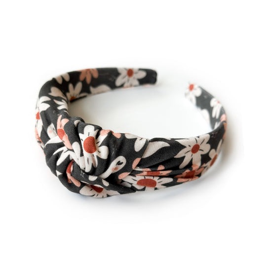 Ghostly Floral - Knot Headband