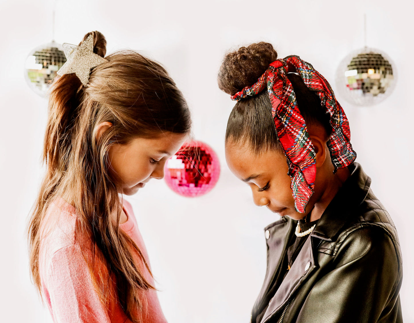 Crinkled Flannel Holiday Tartan - Fairytale Scrunchie