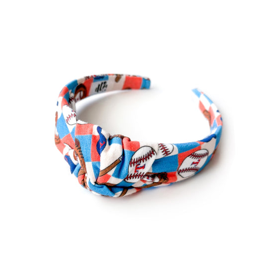 Texas Rangers Checkered - Knot Headband