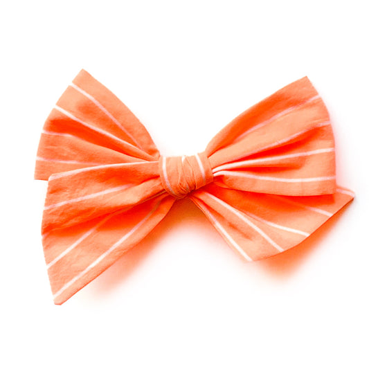 Neon Orange Stripe - Oversized Twirl