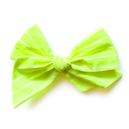 Neon Yellow Stripe - Oversized Twirl