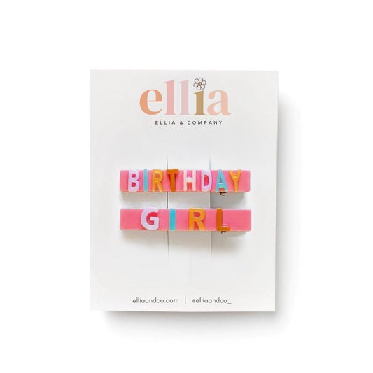 Birthday Girl - Bar Clip Set
