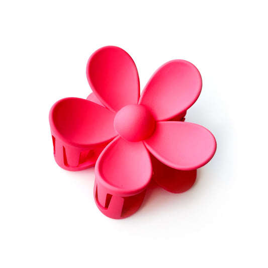 Bright Pink Flower - Claw Clip