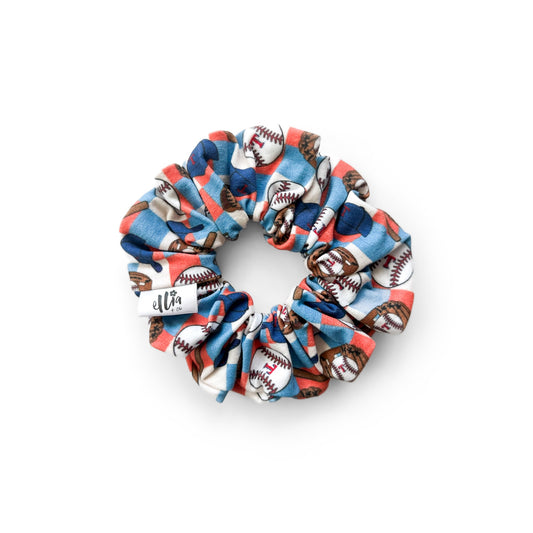 Texas Rangers Checkered - Scrunchie