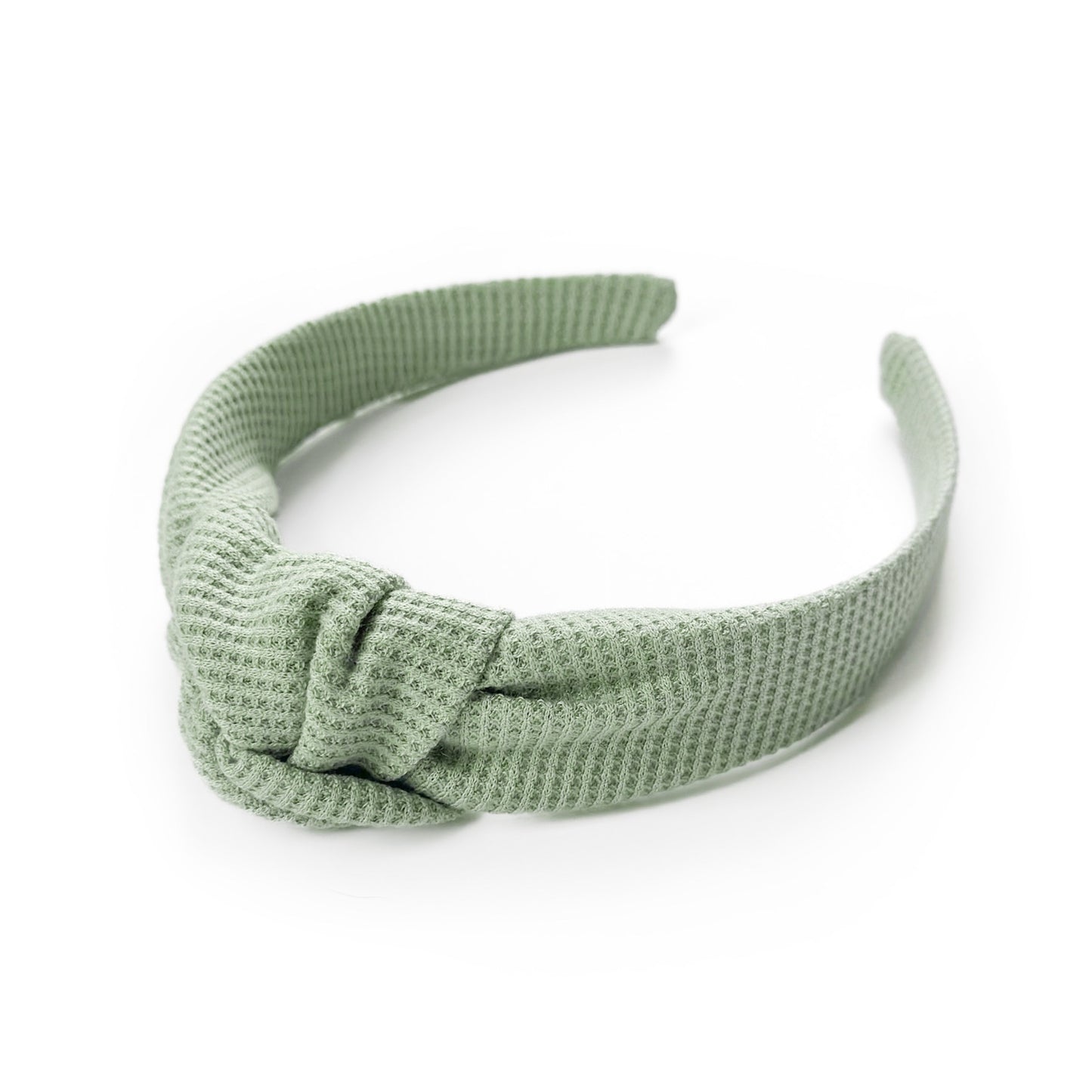 Mint Waffle Knit - Knot Headband
