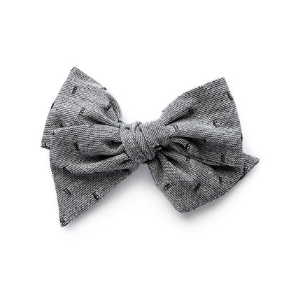 Flocked Grey - Oversized Twirl