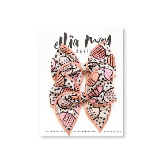 Pink Eggs - Mini Fairytale Piggie Clips