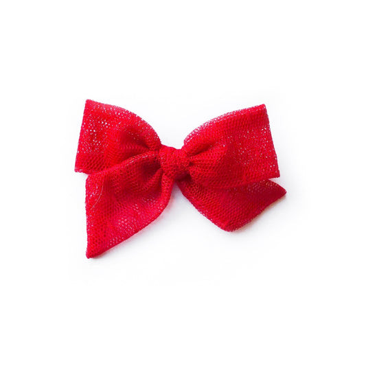 Red Swiss Dot Tulle - Mini Twirl