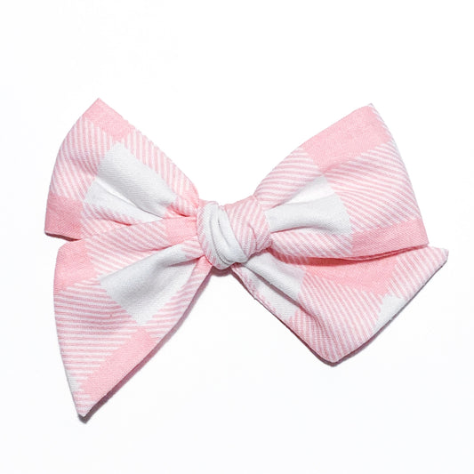 Pink Gingham Large - Oversized Twirl