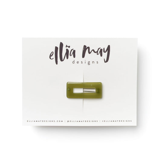 Fern - Rectangle Barrette