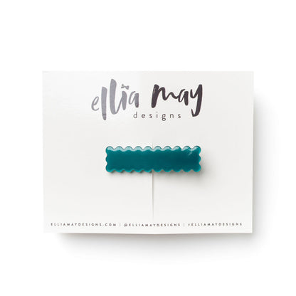 Juniper - Scalloped Bar Clip