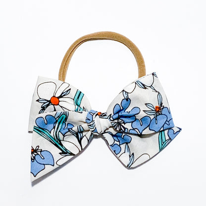 Large Blue Floral - Oversized Twirl